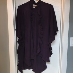 Deep purple shawl/wrap - one size fits most